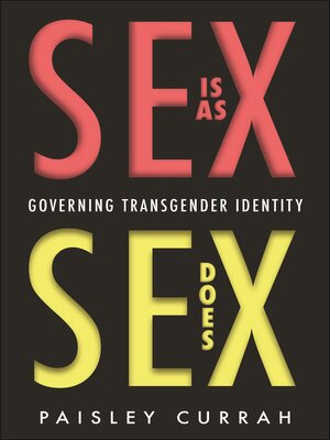 cover image of Sex Is as Sex Does